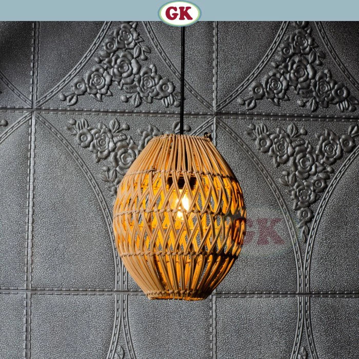 Kap Lampu Gantung Rotan BASIC 09 - Rattan Gantung