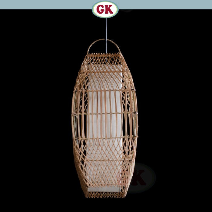 Kap Lampu Gantung Rotan LENTERA 13 D20 - Artistic Rattan Lampshade Perfect Interior Decor for Cafe, Resto, Hotel or Home.