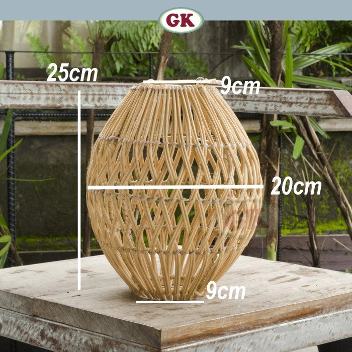 Kap Lampu Gantung Rotan BASIC 09 - Rattan Gantung