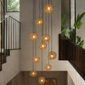 Kap Lampu Gantung Rotan BASIC 27 D17 - Handcrafted Rattan Lampshade Perfect Interior Decor for Cafe, Resto, or Home.
