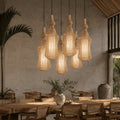 Kap Lampu Gantung Rotan LENTERA 16 D20 - Elegant Handwoven Lantern Pendant Lamp for Oriental or Japandi Interior Decor.