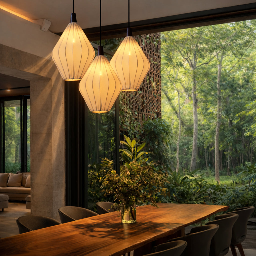 Kap Lampu Gantung Kain LENTERA 41 D30 - Handcrafted Lampshade Perfect Interior Decor for Cafe, Resto, Hotel or Home.