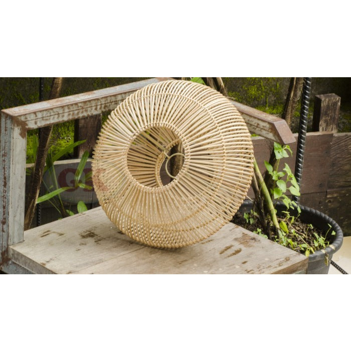 Kap Lampu Gantung Rotan BASIC 10 D30 - Lampion Dekorasi Rattan Gantung
