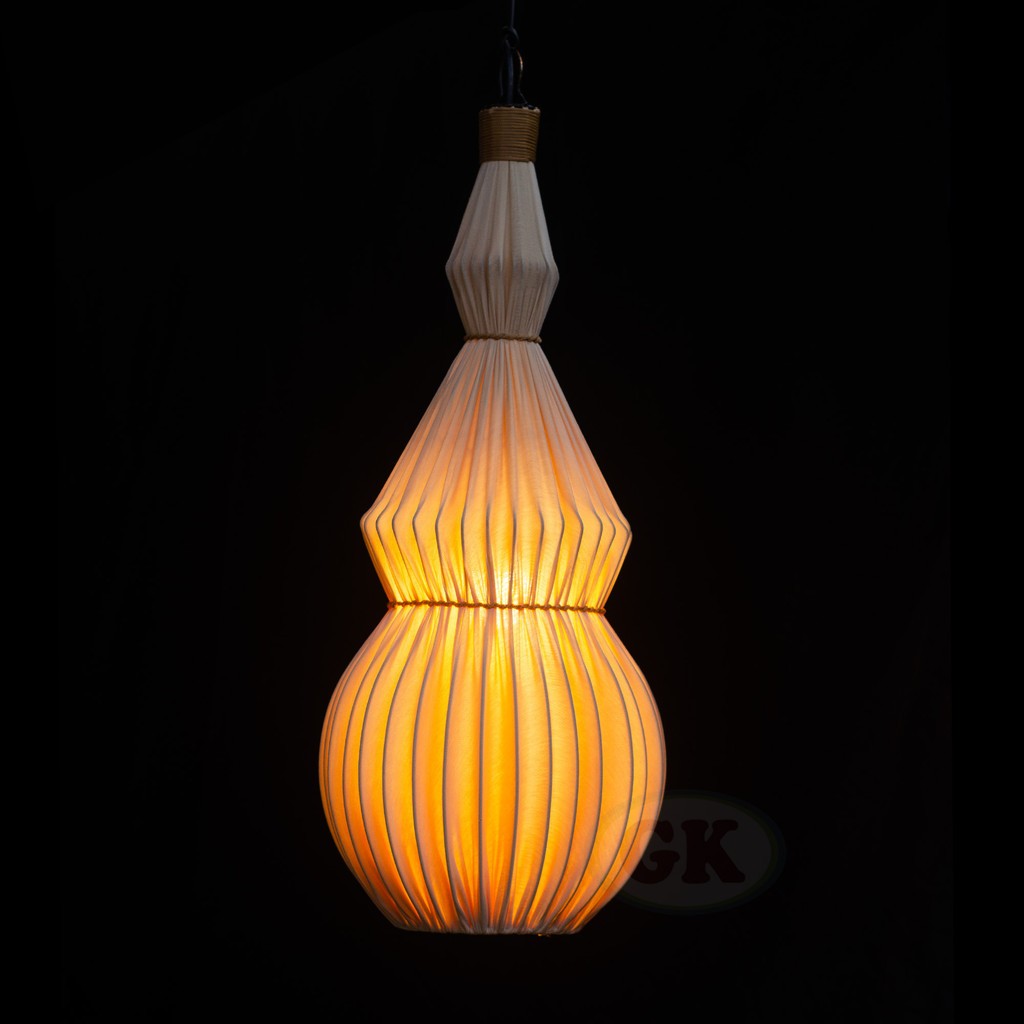 Kap Lampu Gantung Kain LENTERA 35 D25 - Handcrafted Lampshade Perfect Interior Decor for Cafe, Resto, Hotel or Home.