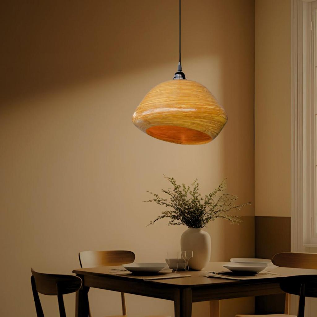 Kap Lampu Gantung Bambu BAMBOO 07 - Handcrafted Rattan Artistic Lampshade Best Interior Decor for Cafe, Resto, Hotel or Home
