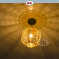 Kap Lampu Gantung Rotan BASIC 92 D25 - Handcrafted Rattan Lampshade Perfect Interior Decor For Cafe, Resto, or Home.