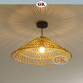 Kap Lampu Gantung Rotan RUSTIC 07 D50 - Artistic Rattan Lampshade Perfect Interior Decor for Livingroom, Bedroom, or Longue.