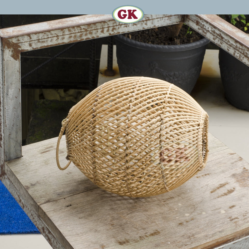 Kap Lampu Gantung Rotan BASIC 08 - lampu Rotan Dekorasi Hias