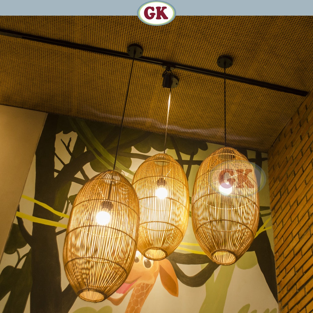 Kap Lampu Gantung Rotan BASIC 22 - Kap Lampu Hias