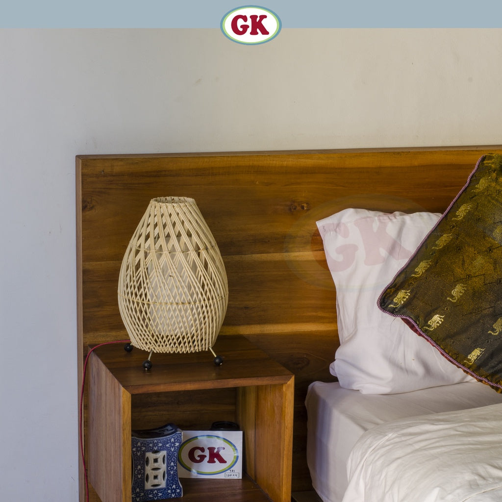 Kap Lampu Meja BASIC 82 D20 - Handcrafted Rattan Lampshade Perfect Interior Decor for Livingroom, Bedroom, or Longue.