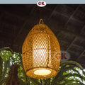 Kap Lampu Gantung Rotan LENTERA 04 D25 - Handcrafted Rattan Lampshade Perfect Interior Decor for Cafe, Resto, Hotel or Home.