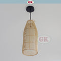 Kap Lampu Gantung Rotan LENTERA 06 D17 - Handcrafted Rattan Lampshade Perfect Interior Decor for Cafe, Resto, Hotel or Home.