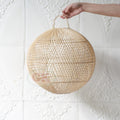 Kap Lampu Rotan BASIC 25 - Rattan Unique Lamp Decoration For Cafe / Resto etc
