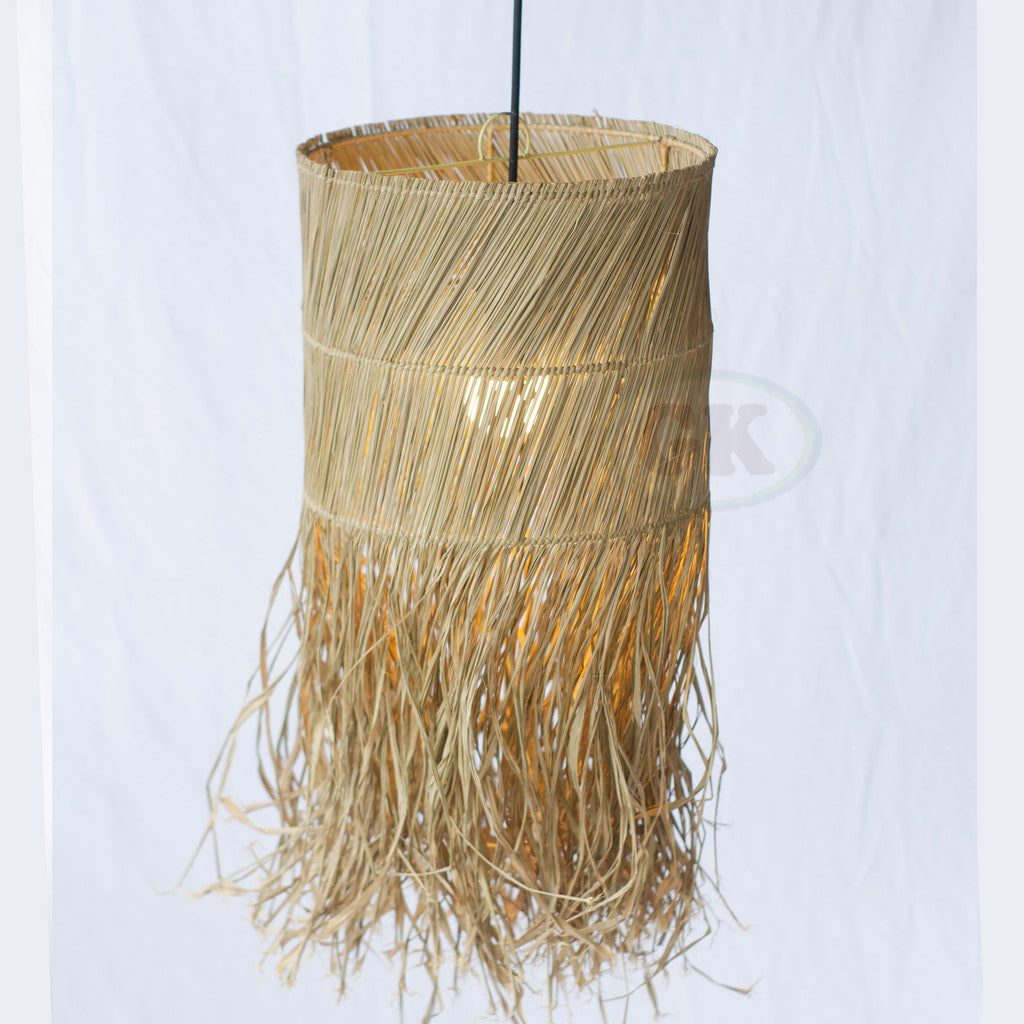 Kap Lampu Gantung Rumbai RUSTIC 46 D30 - Artistic Lampshade Perfect Interior Decor for Livingroom, Bedroom, or Longue.