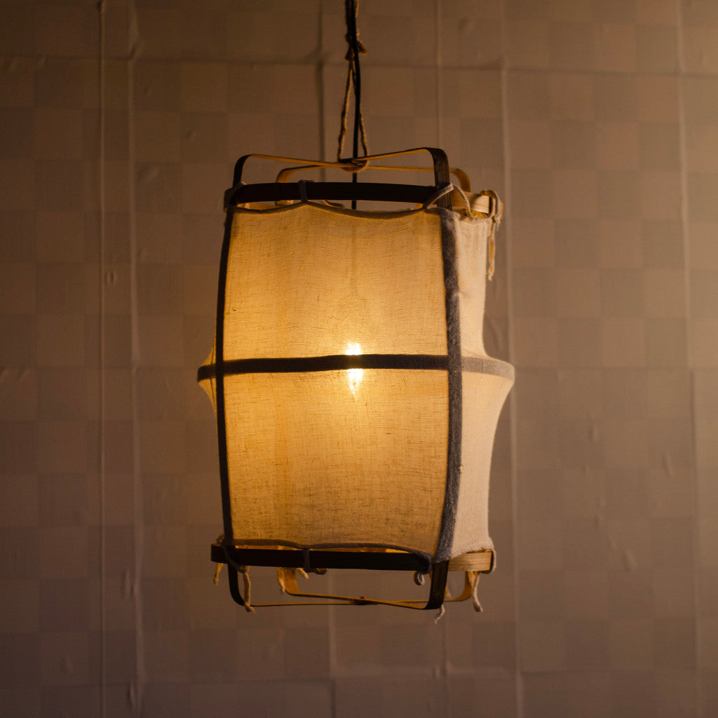Kap Lampu Gantung Kain LENTERA 25 D30 - Handcrafted Lampshade Perfect Interior Decor for Cafe, Resto, Hotel or Home.