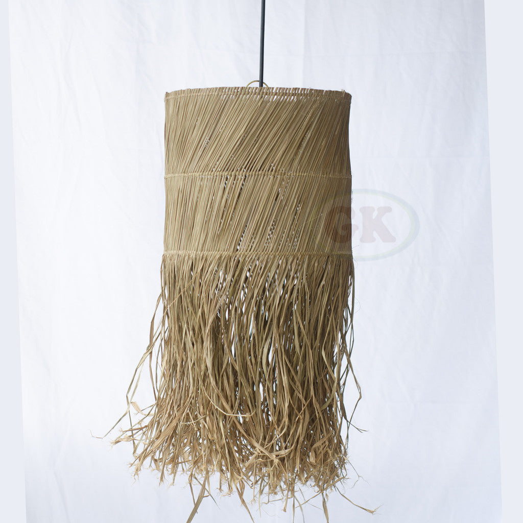 Kap Lampu Gantung Rumbai RUSTIC 46 D30 - Artistic Lampshade Perfect Interior Decor for Livingroom, Bedroom, or Longue.
