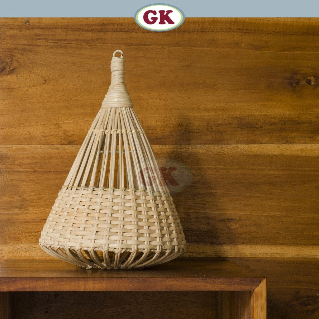 Kap Lampu Gantung Rotan BASIC 13 D20 - Rattan Unique Interior Lamp Decoration For Cozy Cafe, Resto or Home.