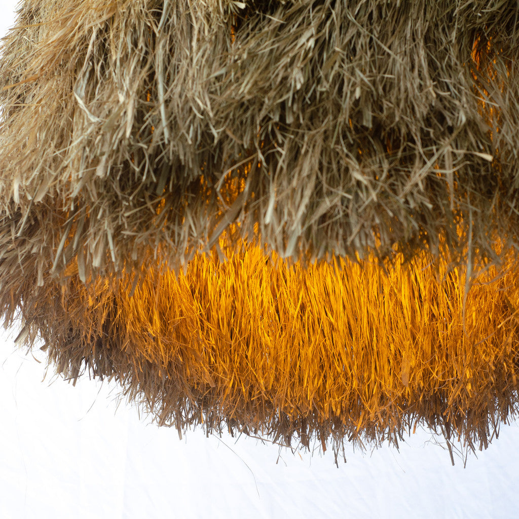 Kap Lampu Gantung Rumbai RUSTIC 41 D40 - Artistic Lampshade Perfect Interior Decor for Livingroom, Bedroom, or Longue.