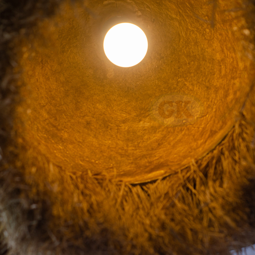 Kap Lampu Gantung Rumbai RUSTIC 41 D40 - Artistic Lampshade Perfect Interior Decor for Livingroom, Bedroom, or Longue.