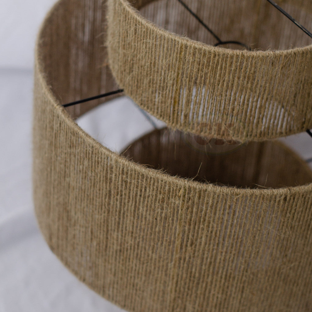 Kap Lampu Gantung Rumbai RUSTIC 47 D40 - Artistic Lampshade Perfect Interior Decor for Livingroom, Bedroom, or Longue.