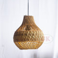 Kap Lampu Gantung Rotan RUSTIC 09 D25 - Artistic Rattan Lampshade Perfect Interior Decor for Livingroom, Bedroom, or Longue.