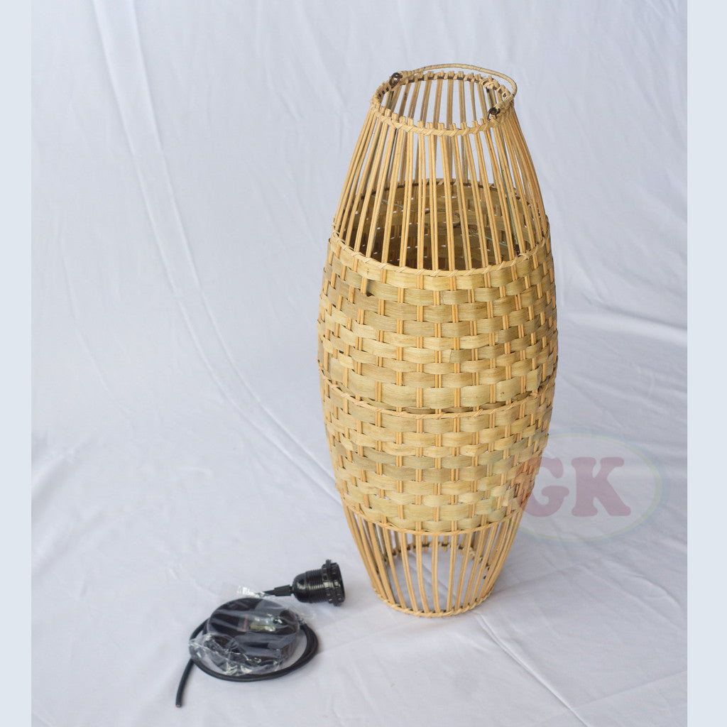 Kap Lampu Gantung Rotan RUSTIC 11 D30 - Artistic Rattan Lampshade Perfect Interior Decor for Livingroom, Bedroom, or Longue.