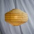 Kap Lampu Gantung Rotan LENTERA 18 D40 - Japandi Lantern Pendant Lampshade with Soft Warm Glow for Minimalist Interior Decor.