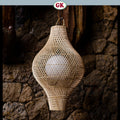 Kap Lampu Gantung Rotan FIBER 03 D40 - Artistic Rattan Lampshade Perfect Interior Decor for Livingroom, Bedroom, or Longue.