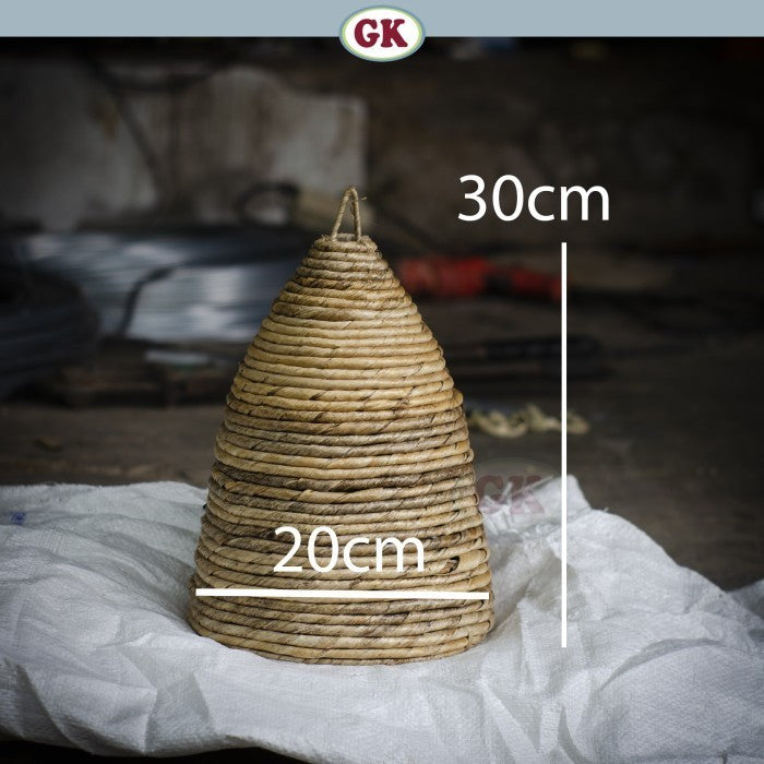 Kap Lampu Gantung Pelepah Pisang RUSTIC 38 D20 - Artistic Lampshade Perfect Interior Decor for Livingroom, Bedroom, or Longue.