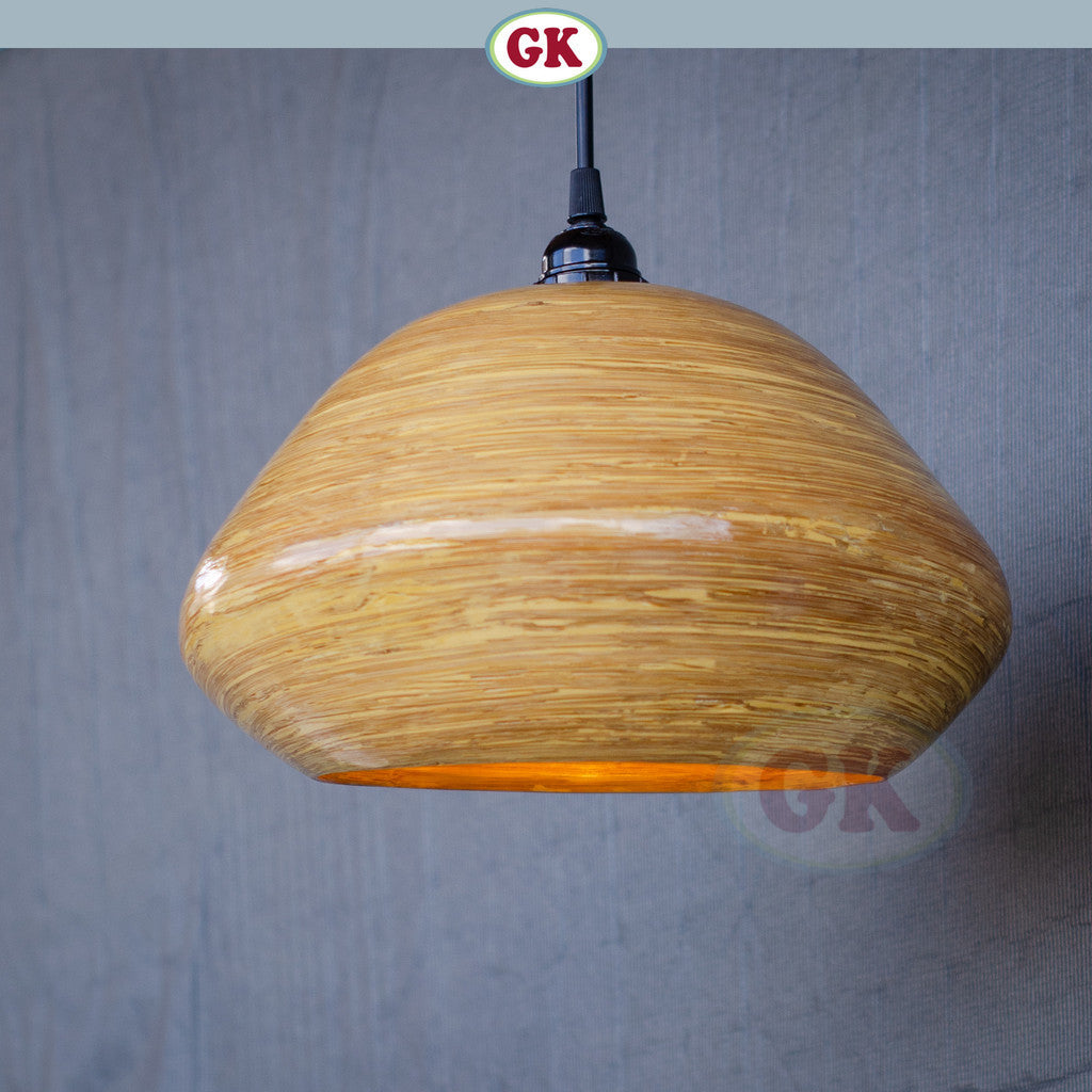 Kap Lampu Gantung Bambu BAMBOO 07 - Handcrafted Rattan Artistic Lampshade Best Interior Decor for Cafe, Resto, Hotel or Home