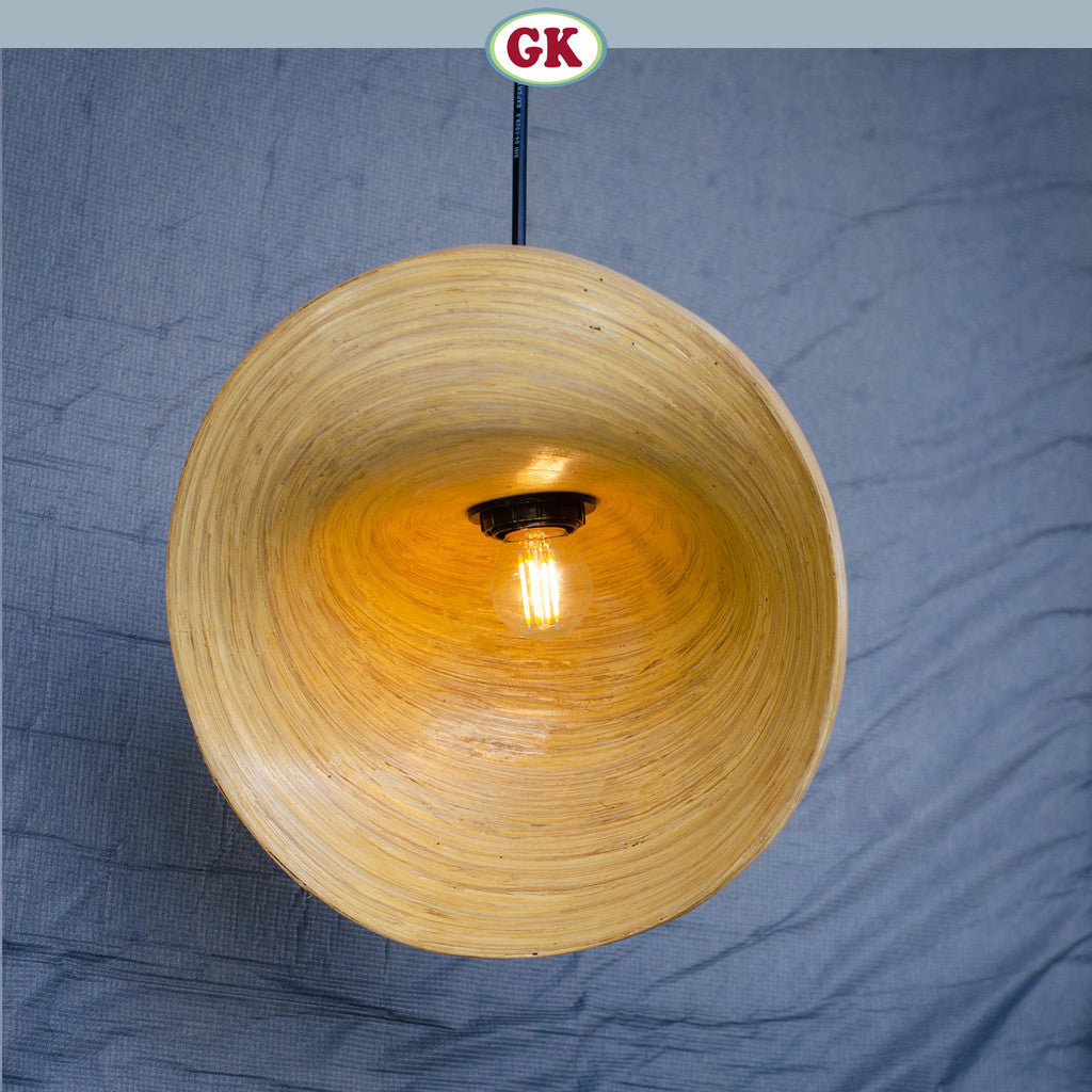 Kap Lampu Gantung Bambu BAMBOO 04 - Handcrafted Rattan Artistic Lampshade Best Interior Decor for Cafe, Resto, Hotel or Home