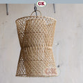 Kap Lampu Gantung Rotan LENTERA 20 D30 - Tropical Rattan Pendant Lampshade with Natural Texture for Cafe, Hotel, or Cozy Home Spaces.