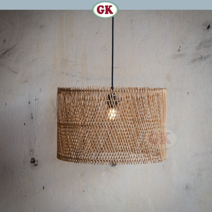 Kap Lampu Gantung Rotan BASIC 86 D40 - Lampion Dekorasi Rattan Gantung