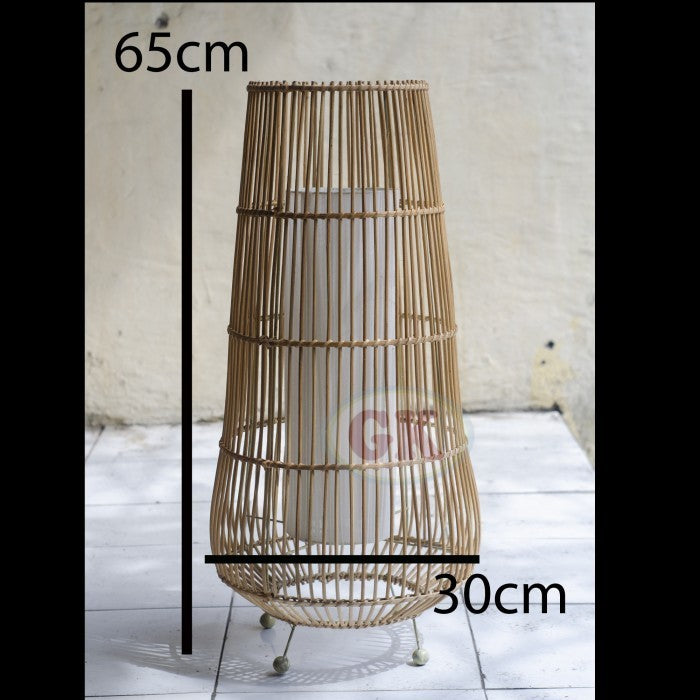 Kap Lampu Meja BASIC 83 D30 - Handcrafted Rattan Lampshade Perfect Interior Decor for Livingroom, Bedroom, or Longue.