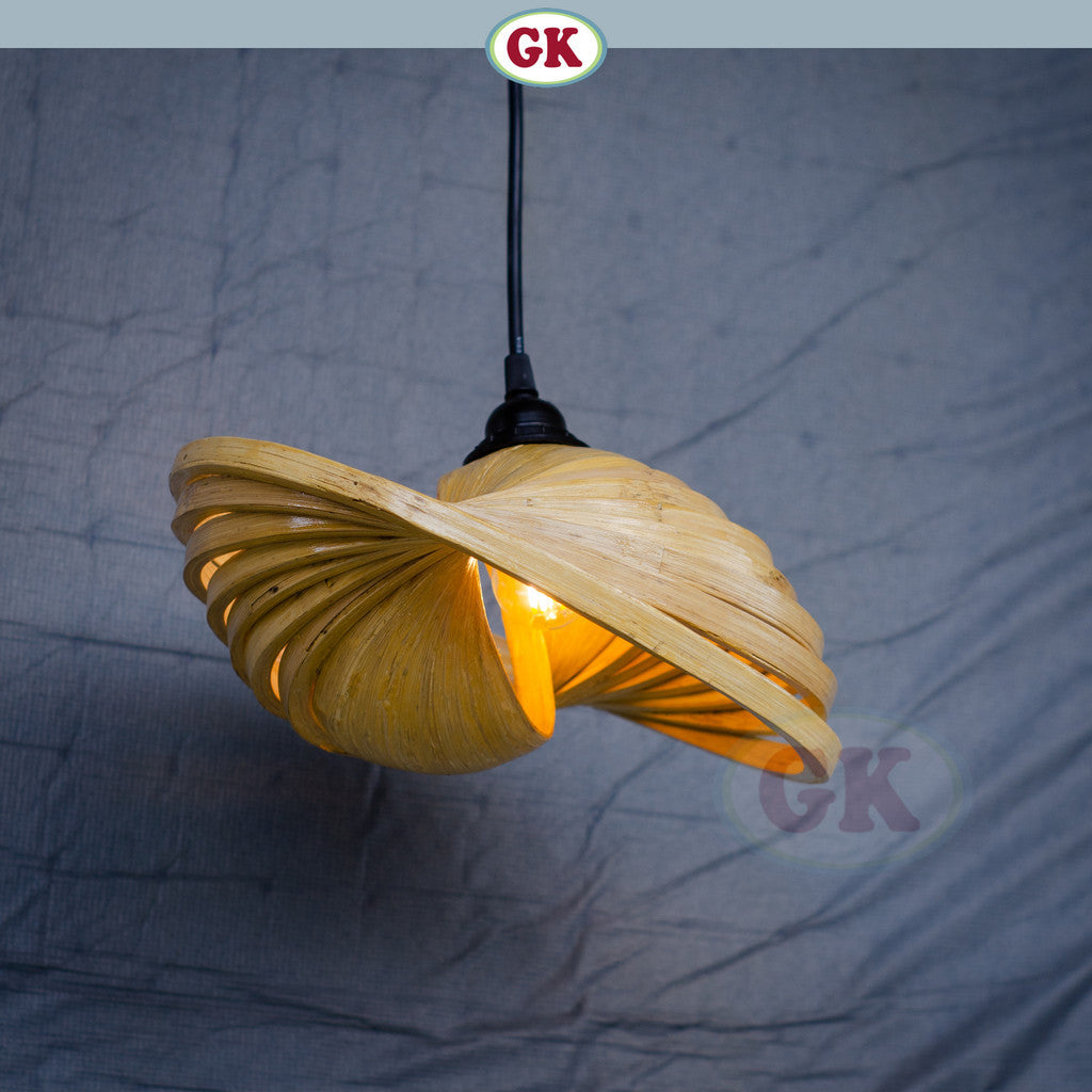 Kap Lampu Gantung Bambu BAMBOO 06 - Handcrafted Rattan Artistic Lampshade Best Interior Decor for Cafe, Resto, Hotel or Home
