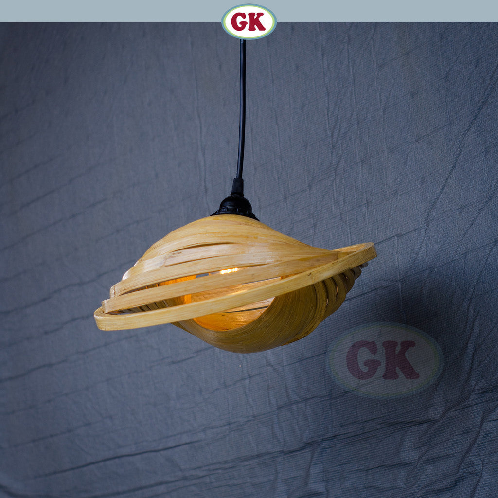Kap Lampu Gantung Bambu BAMBOO 06 - Handcrafted Rattan Artistic Lampshade Best Interior Decor for Cafe, Resto, Hotel or Home