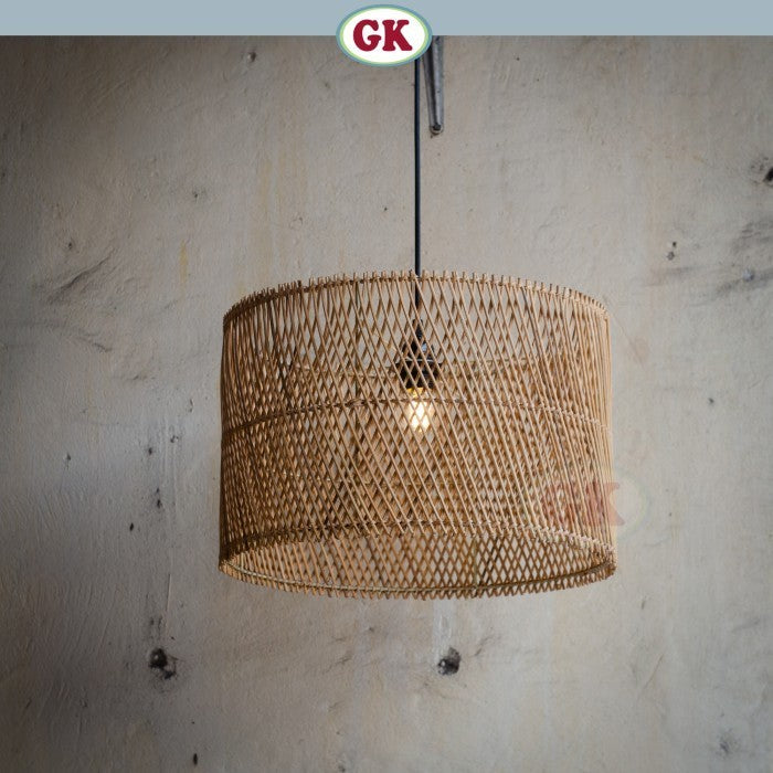 Kap Lampu Gantung Rotan BASIC 86 D40 - Lampion Dekorasi Rattan Gantung