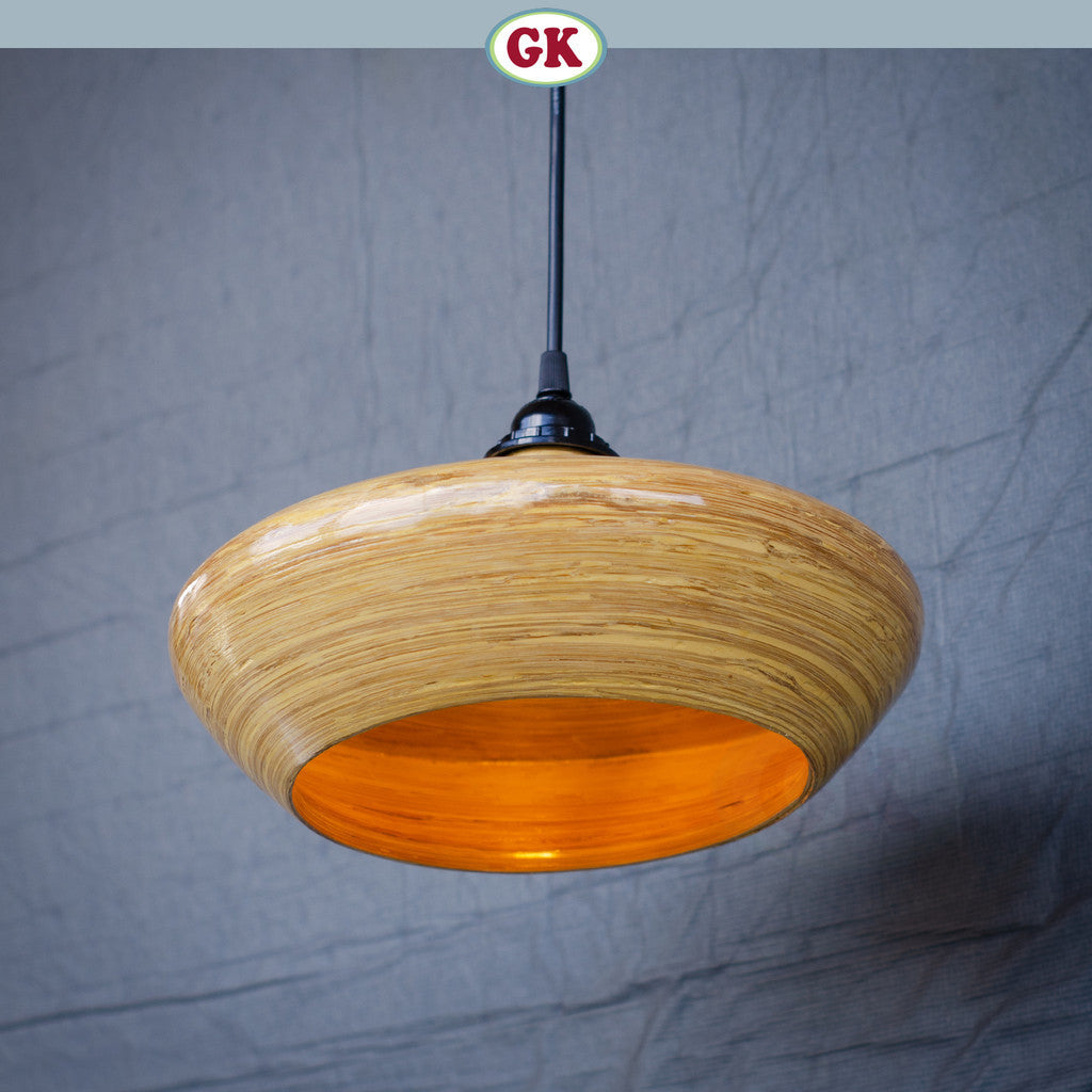 Kap Lampu Gantung Bambu BAMBOO 03 - Handcrafted Rattan Elegant Lampshade Best Interior Decor for Cafe, Resto, Hotel or Home.