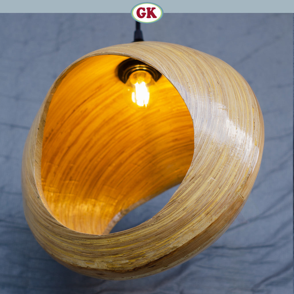 Kap Lampu Gantung Bambu BAMBOO 05 - Handcrafted Rattan Artistic Lampshade Best Interior Decor for Cafe, Resto, Hotel or Home