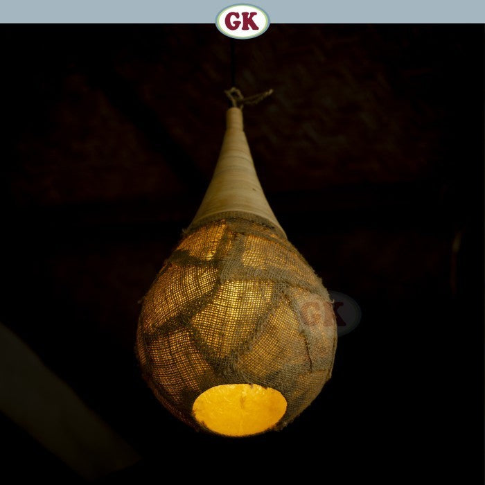 Kap Lampu Gantung Rotan RUSTIC 40 D25 - Artistic Lampshade Perfect Interior Decor for Livingroom, Bedroom, or Longue.