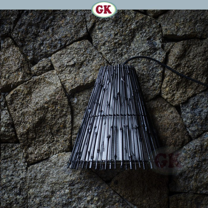 Kap Lampu Dinding Rotan RUSTIC 29 D30 - Lampu Dekorasi Dinding Estetik Interior Kamar Restoran Event