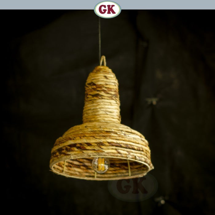 Kap Lampu Gantung Pelepah Pisang RUSTIC 39 D25 - Artistic Lampshade Perfect Interior Decor for Livingroom, Bedroom, or Longue.