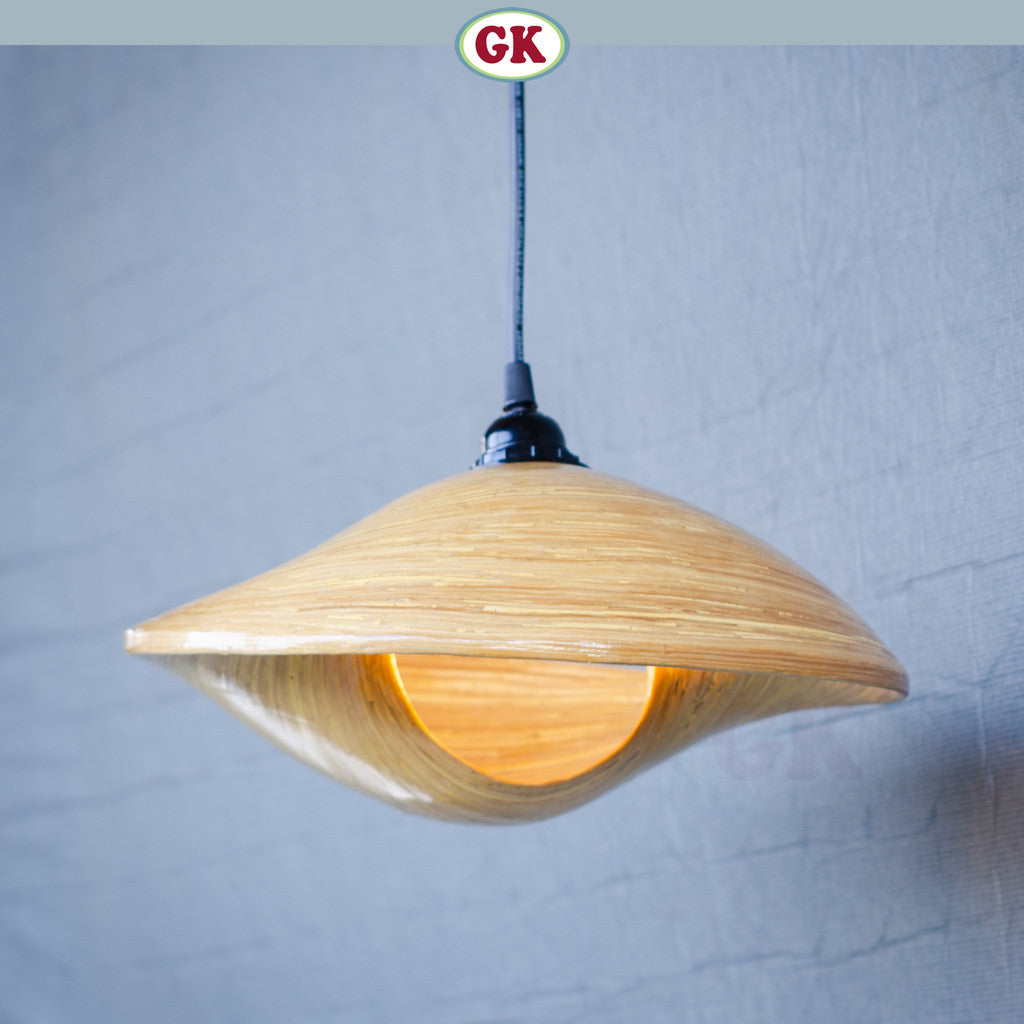 Kap Lampu Gantung Bambu BAMBOO 01 - Handcrafted Rattan Artistic Lampshade Best Interior Decor for Cafe, Resto, Hotel or Home.