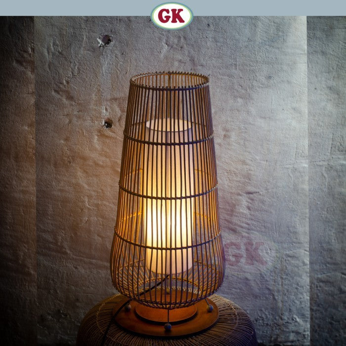 Kap Lampu Meja BASIC 83 D30 - Handcrafted Rattan Lampshade Perfect Interior Decor for Livingroom, Bedroom, or Longue.