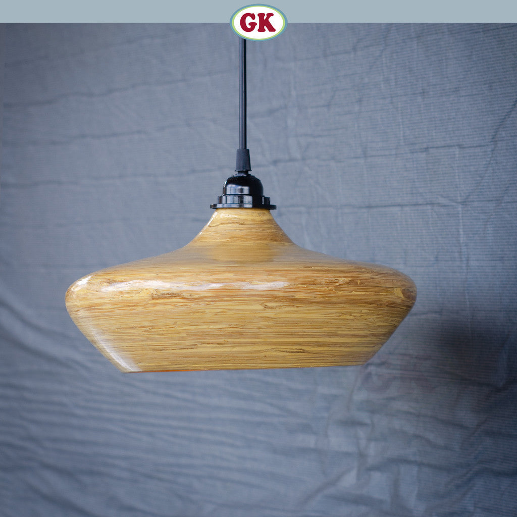 Kap Lampu Gantung Bambu BAMBOO 03 - Handcrafted Rattan Elegant Lampshade Best Interior Decor for Cafe, Resto, Hotel or Home.
