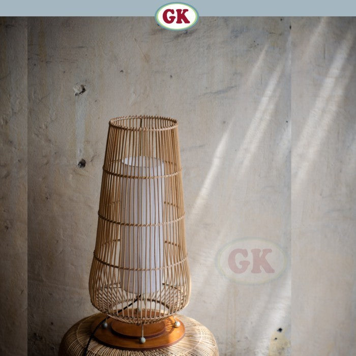 Kap Lampu Meja BASIC 83 D30 - Handcrafted Rattan Lampshade Perfect Interior Decor for Livingroom, Bedroom, or Longue.