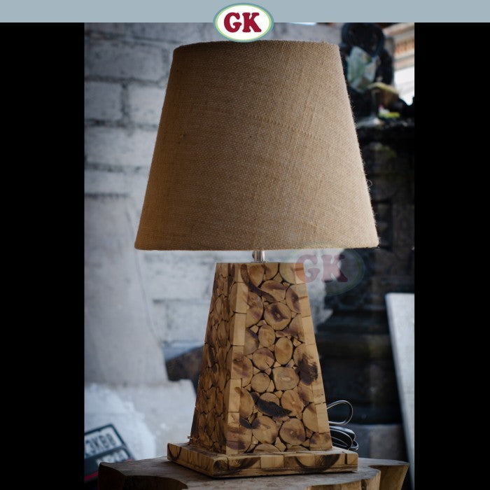 Kap Lampu Meja Rotan RUSTIC 20 D30 - Handwoven Rattan Table Lampshade Elegant Natural Decor for Bedroom, Livingroom, Lounge or Workspace.