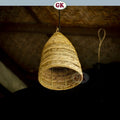 Kap Lampu Gantung Pelepah Pisang RUSTIC 38 D20 - Artistic Lampshade Perfect Interior Decor for Livingroom, Bedroom, or Longue.