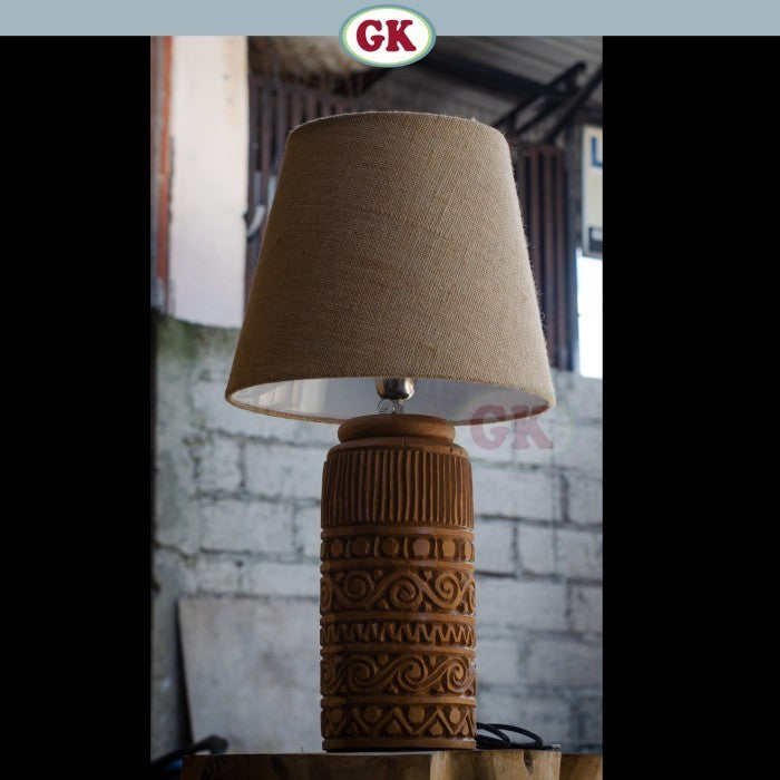 Kap Lampu Meja Rotan RUSTIC 22 D30 - Handwoven Rattan Table Lampshade Elegant Natural Decor for Bedroom, Livingroom, Lounge or Workspace.