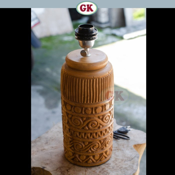 Kap Lampu Meja Rotan RUSTIC 21 D30 - Handwoven Rattan Table Lampshade Elegant Natural Decor for Bedroom, Livingroom, Lounge or Workspace.